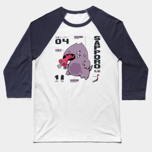 Sapporo, Fog Horn Kawaii cute beast, Japanese style Baseball T-Shirt